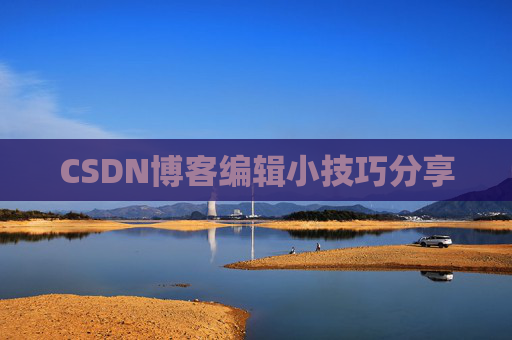 CSDN博客编辑小技巧分享